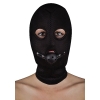 Ouch! Black Extreme Mesh Balaclava With Open Ball Gag