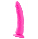 Neon Pink Slim 7 Dildo