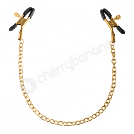 Fetish Fantasy Gold Chain Nipple Clamps