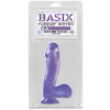 Basix Rubber Works Purple 6.5'' Dong With Suction Cup