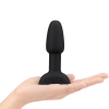 B-vibe Petite Rimming Sensation Black Silicone 4.9" Butt Plug