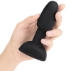 B-vibe Petite Rimming Sensation Black Silicone 4.9" Butt Plug