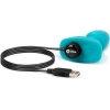 B-Vibe Petite Rimming Sensation Teal Silicone 4.9" Butt Plug