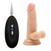 Realrock Vibrating 6'' Flesh Realistic Cock With Scrotum