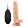 Realrock Vibrating 8'' Flesh Realistic Cock With Scrotum