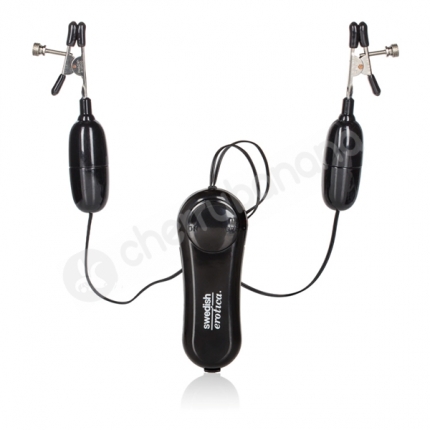 Nipple Play Black Vibrating Nipple Clamps Nipple Play Black Vibrating Nipple Clamps