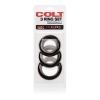 Colt Black 3 Ring Cock Ring Set