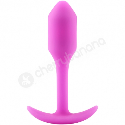 B-Vibe Snug Plug 1 Pink Silicone Weighted Small Butt Plug B-Vibe Snug Plug 1 Pink Silicone Weighted Small Butt Plug