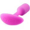 B-Vibe Snug Plug 1 Pink Silicone Weighted Small Butt Plug