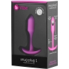 B-Vibe Snug Plug 1 Pink Silicone Weighted Small Butt Plug