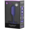 B-Vibe Snug Plug 2 Purple Silicone Weighted 4.5" Butt Plug