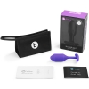 B-Vibe Snug Plug 2 Purple Silicone Weighted 4.5" Butt Plug