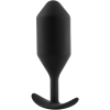 B-vibe Snug Plug 5 Black Large Weighted Wearable Butt Plug