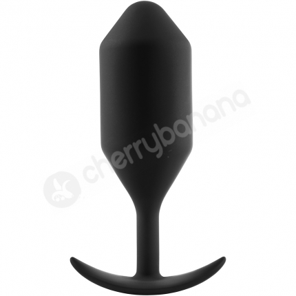 B-vibe Snug Plug 5 Black Large Weighted Wearable Butt Plug