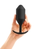 B-vibe Snug Plug 5 Black Large Weighted Wearable Butt Plug