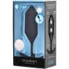 B-vibe Snug Plug 5 Black Large Weighted Wearable Butt Plug