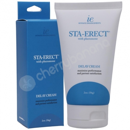Intimate Enhancements Sta-Erect with Pheromone Delay Cream 56grams