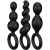 Satisfyer Black Booty Call Butt Plugs 3 Pack