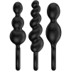 Satisfyer Black Booty Call Butt Plugs 3 Pack