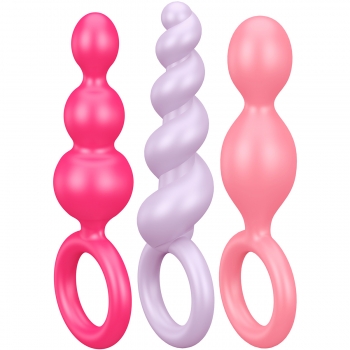Satisfyer Coloured Booty Call Butt Plugs 3 Pack