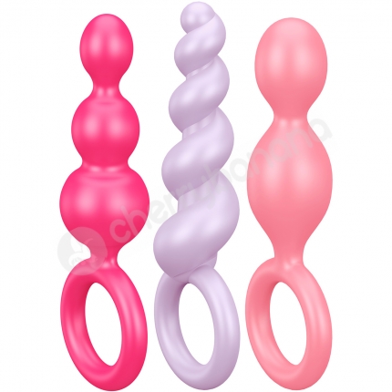 Satisfyer Coloured Booty Call Butt Plugs 3 Pack