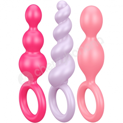 Satisfyer Coloured Booty Call Butt Plugs 3 Pack Satisfyer Coloured Booty Call Butt Plugs 3 Pack