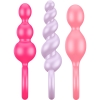 Satisfyer Coloured Booty Call Butt Plugs 3 Pack