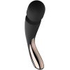 Lelo Smart Wand 2 Black Medium 10 Speed Vibrating Wand