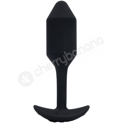 B-Vibe Vibrating Snug Plug Medium Black Weighted Silicone Butt Plug B-Vibe Vibrating Snug Plug Medium Black Weighted Silicone Butt Plug