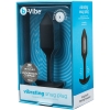 B-Vibe Vibrating Snug Plug Medium Black Weighted Silicone Butt Plug