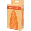 B-Vibe Zoe Ligon Collection Orange Swirl Texture Vibrating Anal Plug