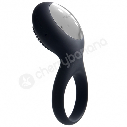Svakom Tyler Black Soft Silicone Vibrating Couples Cock Ring With Clitoral Stimulation Svakom Tyler Black Soft Silicone Vibrating Couples Cock Ring With Clitoral Stimulation