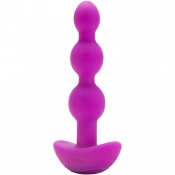 B-Vibe Triplet Purple Flexible Silicone Vibrating Anal Beads