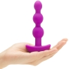 B-Vibe Triplet Purple Flexible Silicone Vibrating Anal Beads