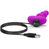 B-Vibe Triplet Purple Flexible Silicone Vibrating Anal Beads