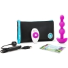B-Vibe Triplet Purple Flexible Silicone Vibrating Anal Beads