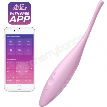 Satisfyer Twirling Joy Pink App Controlled Vibrating Clitoral Stimulator Satisfyer Twirling Joy Pink App Controlled Vibrating Clitoral Stimulator