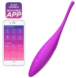Satisfyer Twirling Joy Purple App Controlled Vibrating Clitoral Stimulator