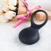 Svakom Tyler Black Soft Silicone Vibrating Couples Cock Ring With Clitoral Stimulation