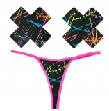 Graffiti Panty & Pastie Set