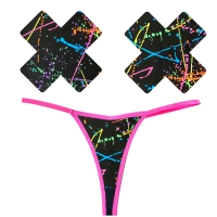 Graffiti Panty & Pastie Set