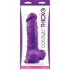 Colours Pleasures Purple 8" Thick Dildo