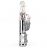 Cherry Banana Love Bunny 15 Function Silver Rabbit Vibrator