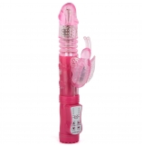 Cherry Banana Butterfly Lover Thrusting 42 Function Pink Vibrator