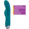 Viben Alluring Blue 8 Function Come Hither Motion Rabbit Vibrator