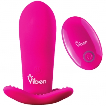 Viben Intrigue Pink 10 Function Remote Insertable Panty Rocker Vibrator