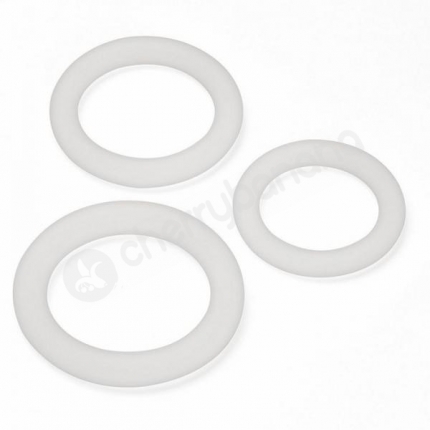 Clear Cock & Ball Rings 3 Pack