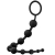 Anal Adventures Platinum 10 Silicone Black Anal Beads With Pull Ring