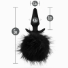 Anal Adventures Platinum Silicone Black Rabbit Faux Fur Tail Butt Plug