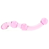 Adam & Eve Double Trouble Pink Glass G Dildo
